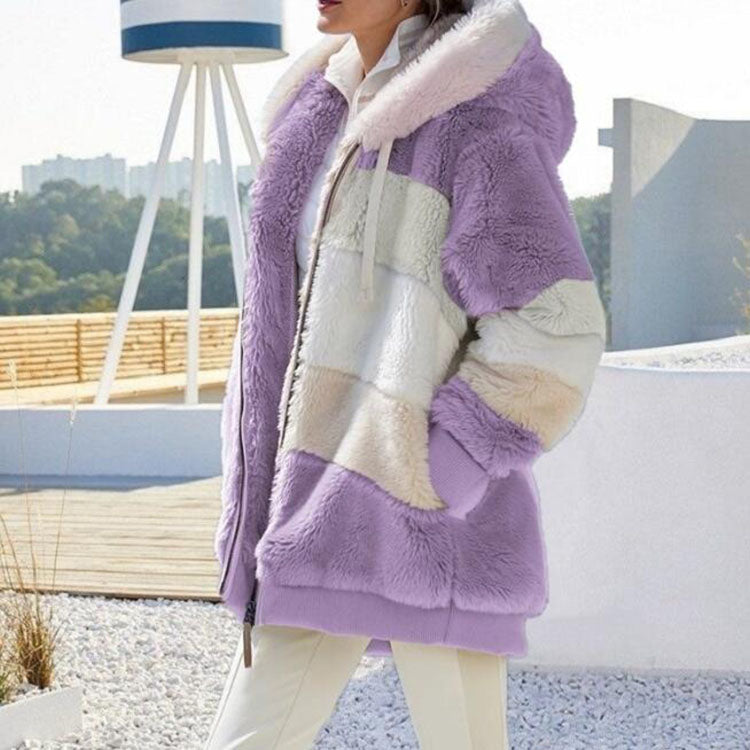 Contrasting Lined Coat